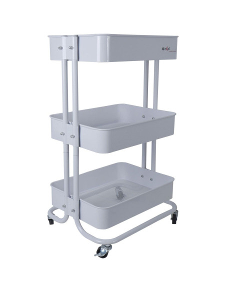 White metal trolley, Alúa Cid