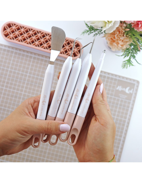 Set of 5 spatulas for plotters and/or mix media | Alúa Cid