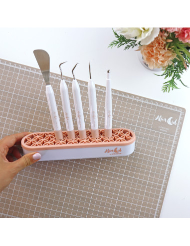 Set of 5 spatulas for plotters and/or mix media | Alúa Cid