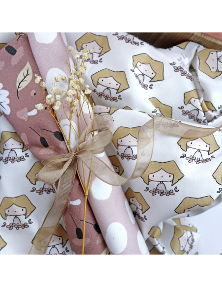 5m Muñecas Maravillas Otoño printed fabric | Maravillas by Alúa Cid