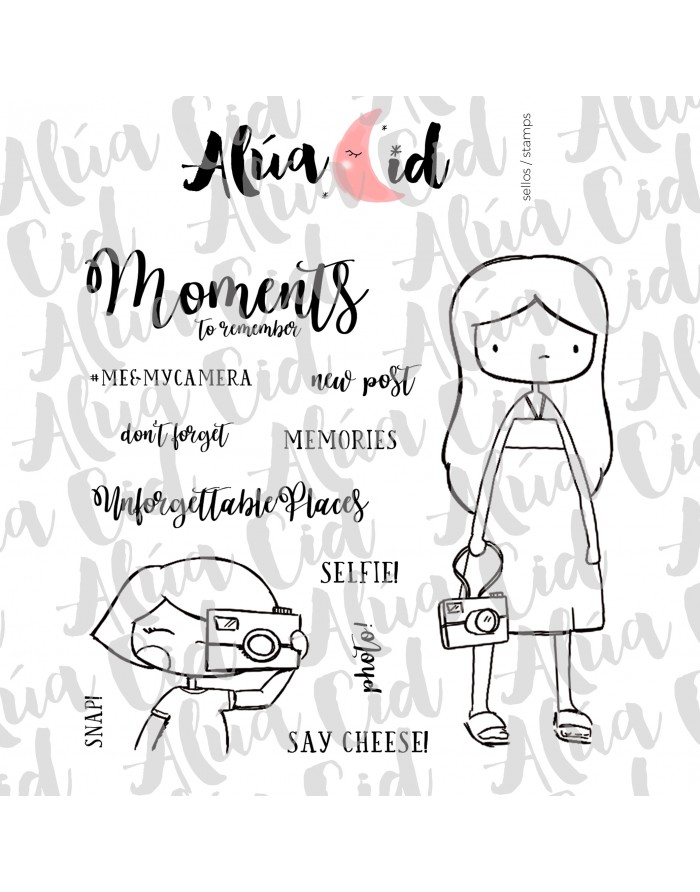 Say cheese ENGLISH clear stamps set |...