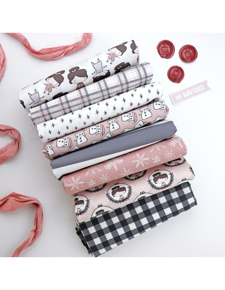 5m Cuadros printed fabric | Aridad by Alúa Cid