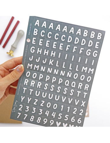 Aridad Alphabet set of 2 stickers sheets | Alúa Cid