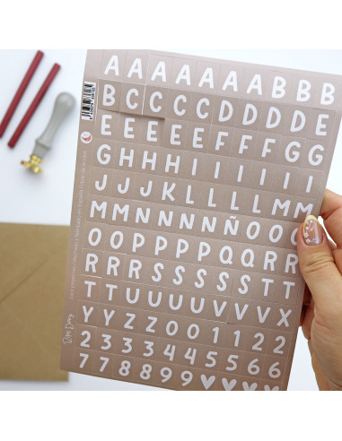 Aridad Alphabet set of 2 stickers sheets | Alúa Cid