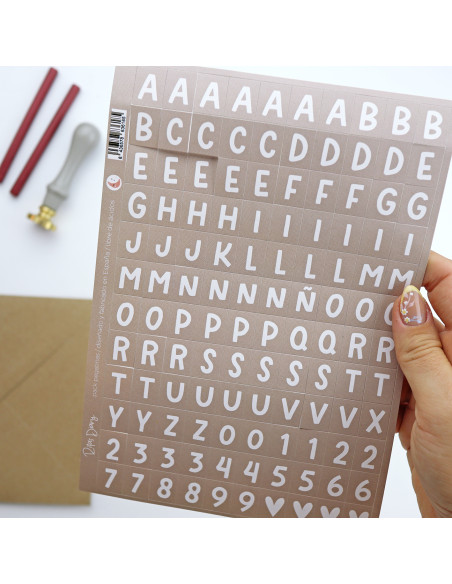 Aridad Alphabet set of 2 stickers sheets | Alúa Cid