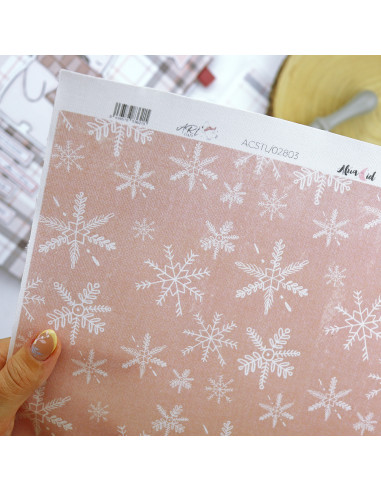 Snowflakes binding fabric | Aridad collection