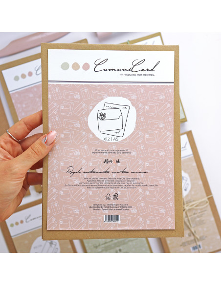 Set of 12 C5 kraft envelopes