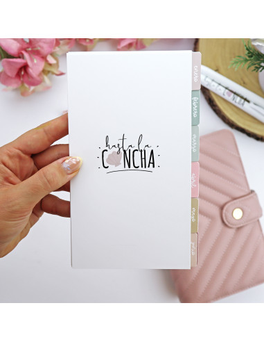 Set of 12 dividers PERSONAL Hasta la concha by Alúa Cid
