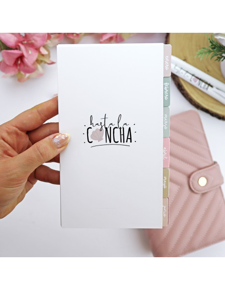 Set of 12 PERSONAL dividers, 'Hasta la concha'