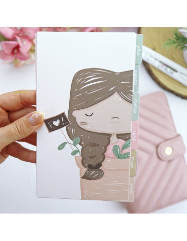 Set of 12 dividers PERSONAL Hasta la concha by Alúa Cid