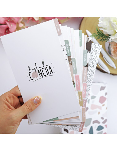 Set of 12 dividers PERSONAL Hasta la concha by Alúa Cid