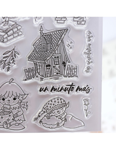 Un minuto más clear stamps set | Mamen Montero