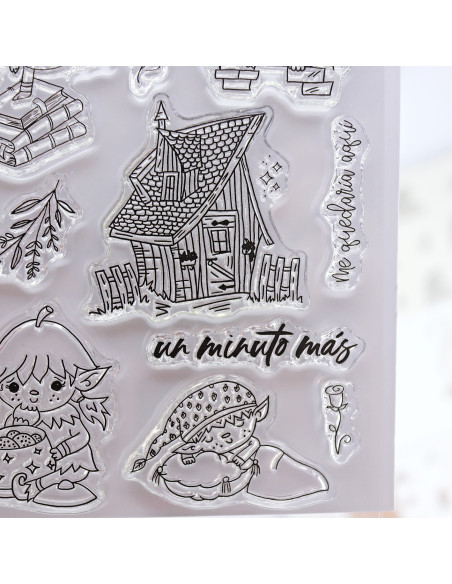 Un minuto más clear stamps set | Mamen Montero