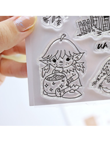 Un minuto más clear stamps set | Mamen Montero
