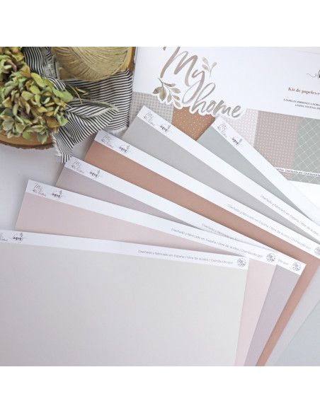 My Home solid papers kit | Mamen Montero design