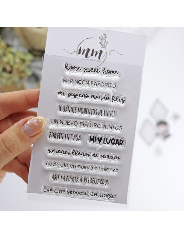 Sweet home clear stamp set of Mamen Montero