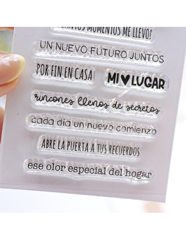 Sweet home clear stamp set of Mamen Montero