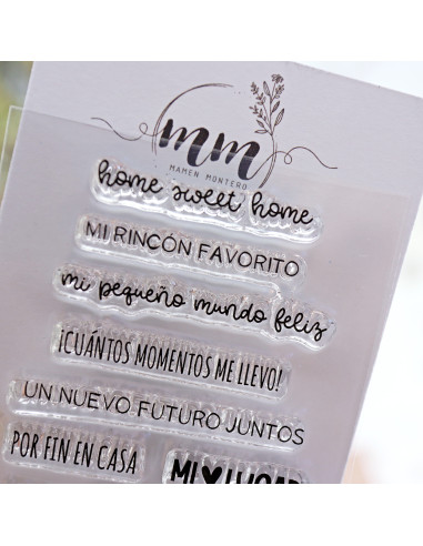 Sweet home clear stamp set of Mamen Montero