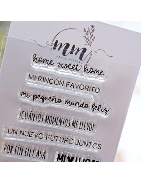 Sweet home clear stamp set of Mamen Montero