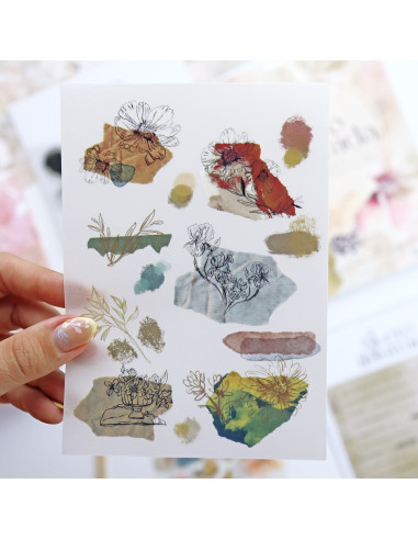 Art Journal Rubbons set of Vero Ilustrada Art Journal Rubbons set of Vero Ilustrada