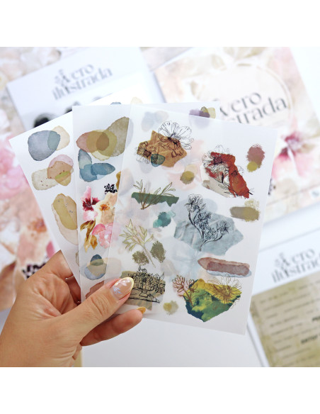 Art Journal Rubbons set of Vero Ilustrada