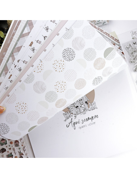 My Home 12x12" paper pad | Mamen Montero design