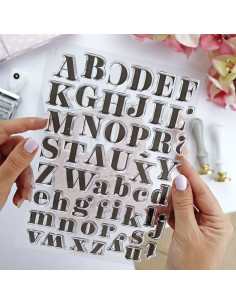 ABC Nícol clear stamps set | Alúa Cid
