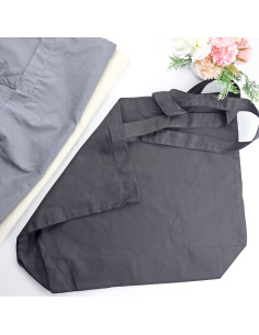 Negro cotton Maxi Tote Bag