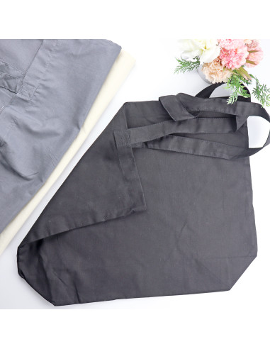 Negro cotton Maxi Tote Bag