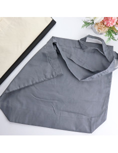 Anthracite cotton Maxi Tote Bag