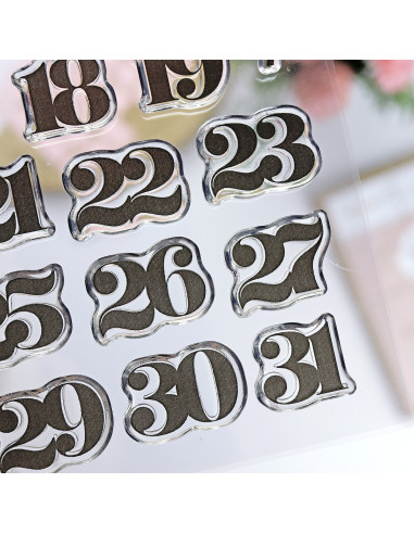 Advent clear stamps set