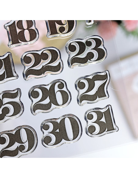 Advent clear stamps set