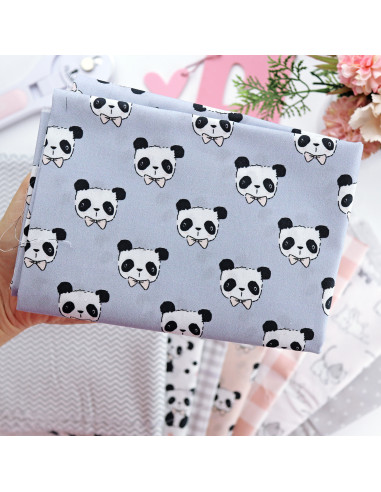 Panda Azul fabric | Panda collection