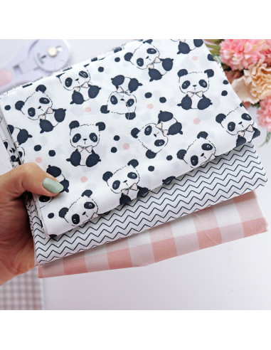 5m Cuadros Salmón printed fabric |... 5m Cuadros Salmón printed fabric |...