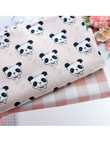 5m Cuadros Salmón printed fabric |... 5m Cuadros Salmón printed fabric |...