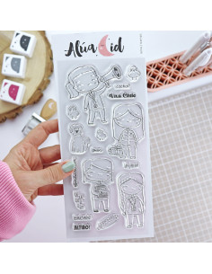 Familia creativa clear stamps set | Alúa Cid