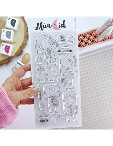 'Familia creativa' stamp set