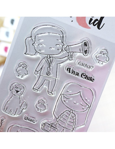 Familia creativa clear stamps set | Alúa Cid