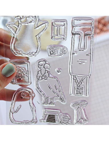 Viva Chile clear stamps set | Alúa Cid