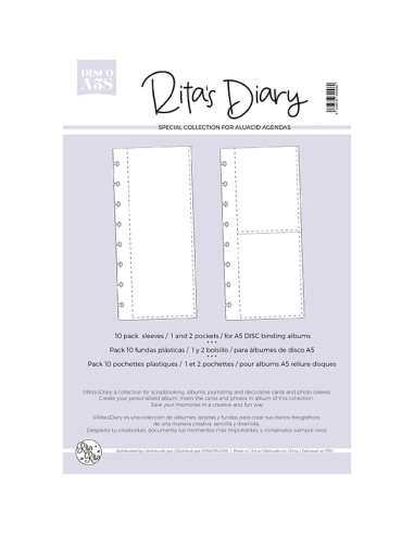 3x8''- S  DISCO sleeves for Rita's Diary