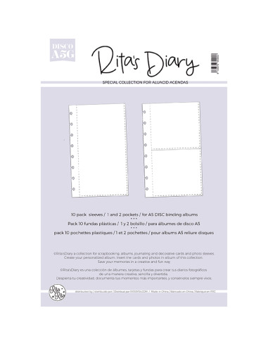 4x8''- G  DISCO sleeves for Rita's Diary