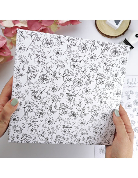 6x8" binder Camelias| Rita's Diary