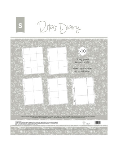 9x12" sleeves - Model S for Rita's Diary