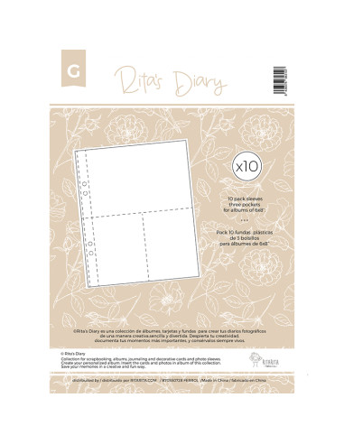 6x8" sleeves G for Rita's Diary