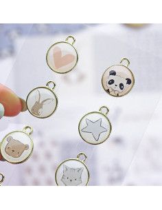 Pequeño panda Small metallic charms 2