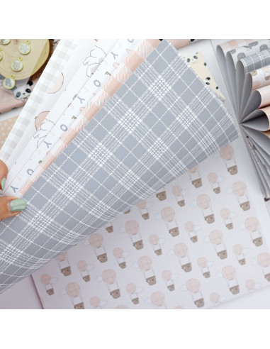 Paper pad 12x12" pink Panda Paper pad 12x12" pink Panda