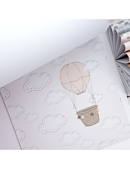 Paper pad 12x12" pink Panda