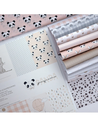 Paper pad 6x8" pink Panda Paper pad 6x8" pink Panda