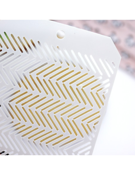 ZigZag Panda stencil | Alúa Cid design