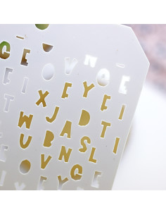 'Panda' Letters stencil 2